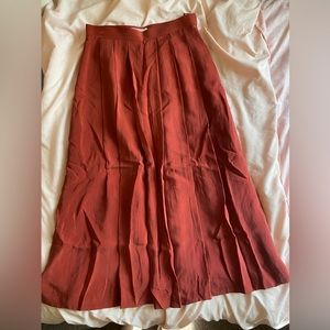 VINTAGE Red Midi/Maxi Skirt